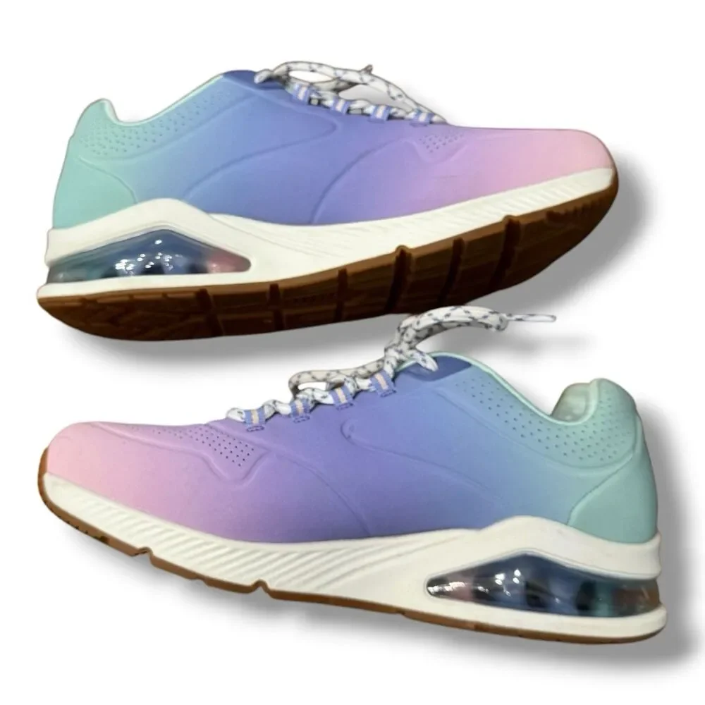 Skechers Uno 2 Ombre Away Blue Multi Activewear Athleisure Women’s Size 10